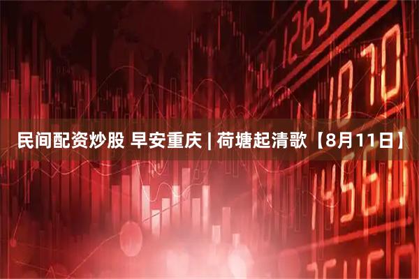 民间配资炒股 早安重庆 | 荷塘起清歌【8月11日】