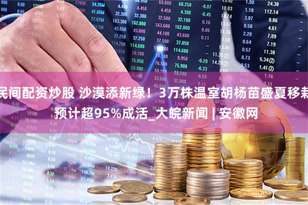 民间配资炒股 沙漠添新绿！3万株温室胡杨苗盛夏移栽 预计超95%成活_大皖新闻 | 安徽网